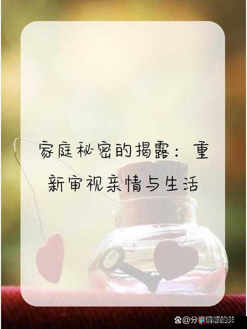 姐姐说家里没有我们就可以做：揭示背后的家庭秘密与情感纠葛