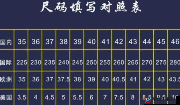 国内尺码和欧洲尺码表黑：全面解析对比与精准换算指南