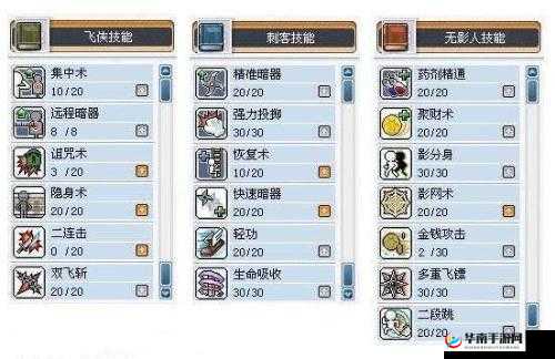 冒险岛2刺客职业技能加点全攻略，打造极致爆发输出的刺客角色