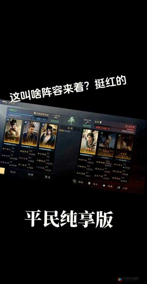 无双兵团，平民玩家如何通过智慧之选与阵容搭配策略致胜