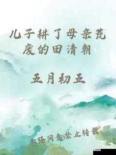 儿子耕了母亲荒废的田清朝：一段引人深思的特殊家事