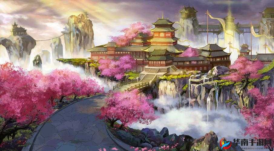三生三世十里桃花手游精美场景抢先看，揭秘资源管理艺术下的视觉盛宴
