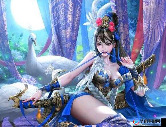 花好月圆之夜，领略战斗吧剑灵SS级角色金燕卡牌精美原画赏析