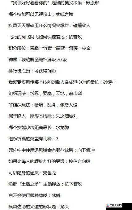 火影忍者2020年每日一题答案全集，揭秘资源管理的艺术与技巧