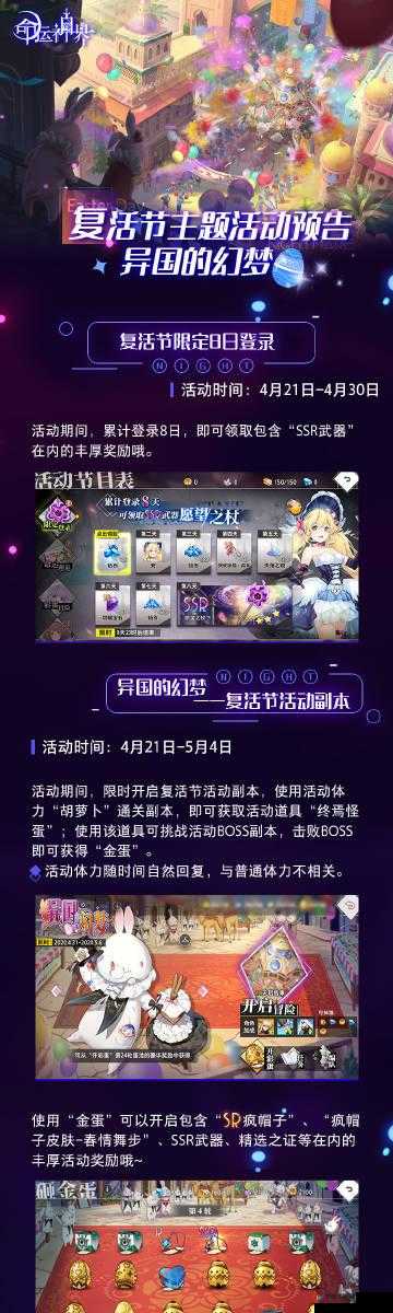 命运神界复活节异国幻梦探险指南，彩蛋掉落位置与全攻略揭秘