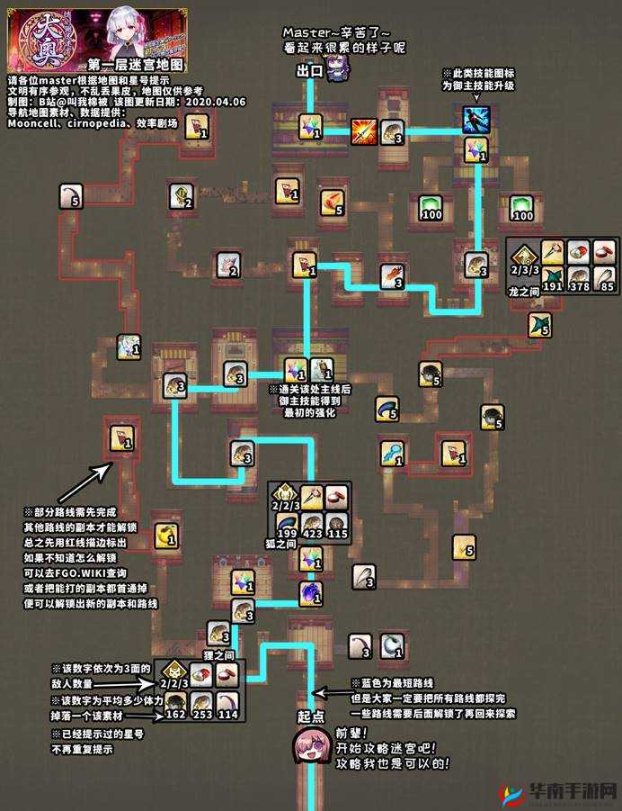 FGO德川回天迷宫终极走法攻略，解锁大奥地图，探索迷宫副本与奖励